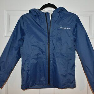 Vineyard Vines Kids Blue Rain Jacket SZ S